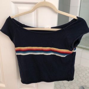 Brandy Melville off the shoulder tee shirt